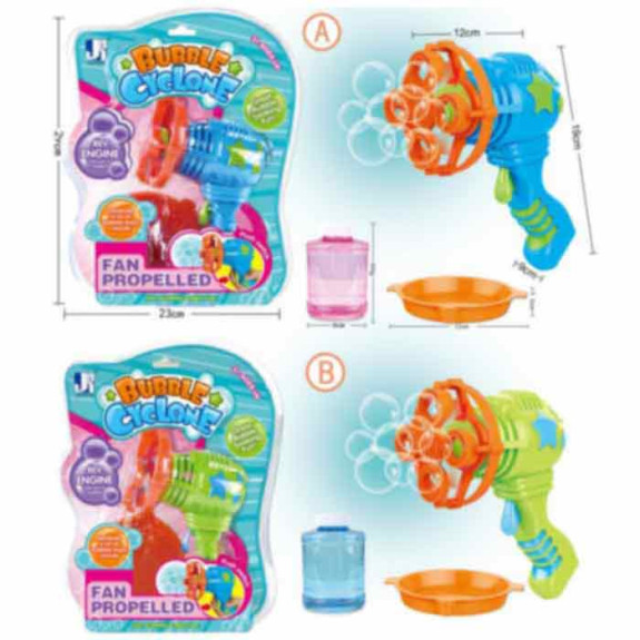 ELECTRIC BUBBLE GUN \/ green COLORS (EXCLUDING BATTERY)